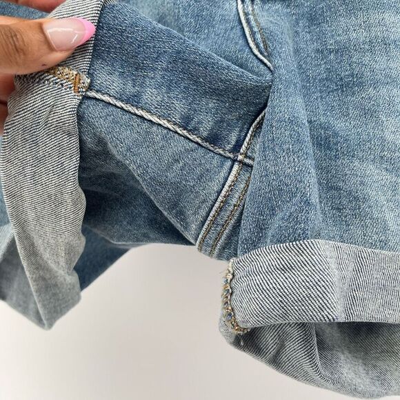 Judy Blue Mid-Rise Classic Cuffed Denim Shorts - Medium Wash, 3XL, NWT - Picture 5 of 16